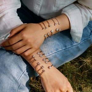 Dylam P Letter Cuff <b>Bracelet</b> <b>Love</b> Heart <b>Bracelet</b> Alphabet 5A Zirconia Cuff Bangle Expandable <b>Bracelets</b> for Women Girls Birthday - Product Image 2