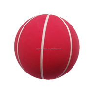 Vente chaude, balles de squash rebondissantes personnalisées avec logo imprimé, 6 cm, 60 mm de haut, rebond élevé, caoutchouc creux, entraînement, jouet pour animaux de compagnie, enfant, taille découpée