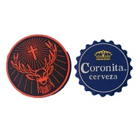 Sous-verres classiques personnalisés en PVC et silicone, antidérapants, résistants à la chaleur, écologiques, imperméables, ronds 10x10cm, pour la maison, le bar, le café