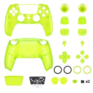 Custom Clear Replacement Full Set Shells for <b>PS5</b> <b>Controller</b> BDM-030/040/050 - Transparent Front Back Shell Housing with Buttons - Product Image 2