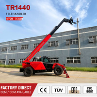 Chariot télescopique tout-terrain 4 tonnes, 4000 kg, 13800 mm, 4x4, diesel, pour le transfert de coffrage en acier