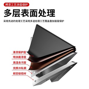 Leves Triangular Shelf Support Aluminum Alloy Wall-Mounted <b>Bracket</b> For Indoor Storage Rack - Product Image 4