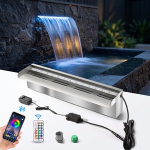 <span class=keywords><strong>Cascata</strong></span> a Muro Moderna in Acciaio Inossidabile per Famiglie, Decorazione da Giardino Esterno, <span class=keywords><strong>Cascata</strong></span> per Piscina - Vendita Calda - Product Image 1