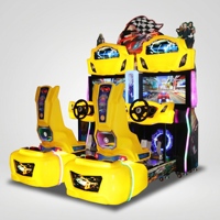 Machine d'arcade simulateur de course à monnayeur, jeu de conduite automobile pour centre de jeux et parc d'attractions