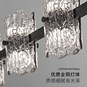 โคมไฟระย้าดีไซน์เนอร์สไตล์อิตาเลียนมินิมอลสำหรับห้องรับประทานอาหาร ปี 2024 โคมไฟโมเดิร์นเรียบง่ายสำหรับเคาน์เตอร์บาร์ ไฟเส้นระดับไฮเอนด์สำหรับสหรัฐอเมริกา - Product Image 2