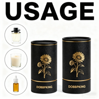 Kemasan Kosmetik Modern Ramah Lingkungan Kotak Tabung Kertas Silinder Cetak Kustom untuk Botol Parfum dan Kemasan Eyeliner