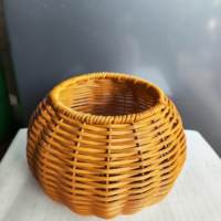 Pot de fleurs en rotin PP tressé à la main 2025, conteneur pour fleurs artificielles, panier décoratif pour plantes, pour la maison, la table, le jardin