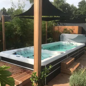 Shenzhen Ponfit Spas 5,8 m Outdoor Swim Spa Langer Swim Spas Pool für den Außenbereich mit Massage funktion