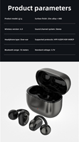 Écouteurs TWS OWS à clipser, Bluetooth 5.3, sans fil, écologiques, pour le gaming, étanches IPX-4, commande vocale tactile, affichage numérique, faible consommation