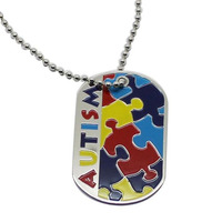 Sublimatie Lasergravure Cirkel Zwarte Rvs Blank Graveermachine Qr Code Ketting Custom Pet Product Naam Id Tag