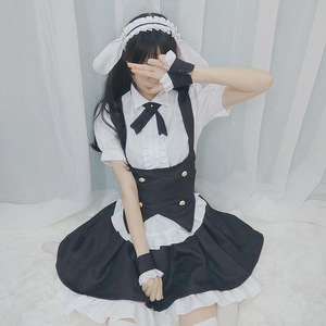 Vestido de sirvienta talla grande, estilo princesa gótica, para convenciones de anime, Halloween, con dobladillo de cola de golondrina, divertido, estilo Lolita, falda abullonada - Product Image 2
