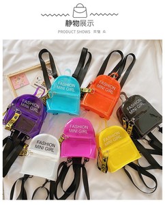 Mode-Jelly-Baby-Kids-Prinzessin mit niedlichem Design durchsichtiger pvc-Schultaschen Kinder-Rucksack aus China - Product Image 5