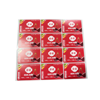 Étiquette autocollante pour emballage de fruits, pré-imprimée, avec estampage à chaud CMYK, OEM.