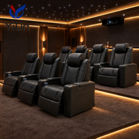 Fauteuil inclinable électrique personnalisé pour home cinéma, siège inclinable de luxe confortable pour salle de cinéma