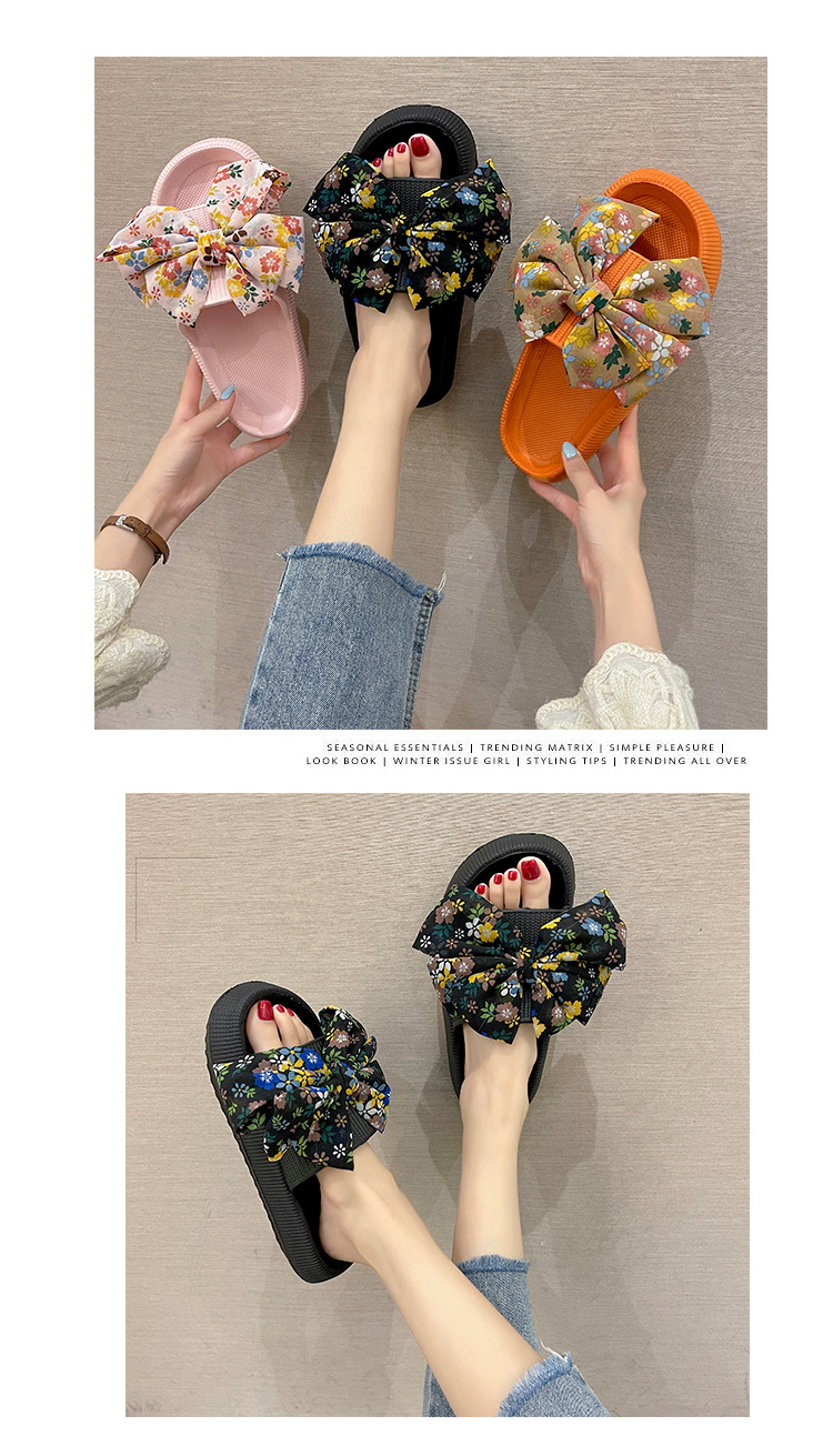 Women EVA Platform Slippers Cute Home Slides Summer Beach Sandals Fashion Flat Shoes