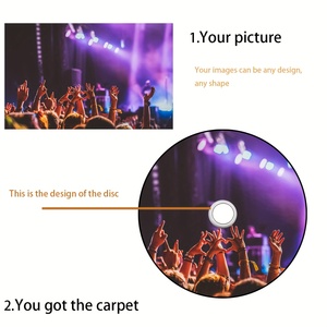 Tappeto Personalizzato a Forma di CD Stile Cartone Animato, Tappeto Stampato in 3D <span class=keywords><strong>per</strong></span> Camera da Letto, <span class=keywords><strong>Tappeti</strong></span> Circolari Stile Anime, Tappeto a Disco - Product Image 6