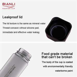 Botellas de Plástico Reutilizables Ecológicas al por Mayor, Cuadradas, para Viajes y Deportes, con Cuerda, Personalizables - Product Image 4