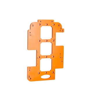 Gabarit de positionnement en trois parties pour le travail du bois, sans poignée, pour le fraisage, plaque de positionnement pour fentes en U - Product Image 5
