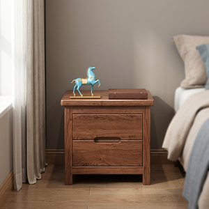 Modern Small Space Multi-Purpose Nightstand with Storage <b>Compact</b> <b>Bedside</b> <b>Table</b> for Bedroom Furniture - Product Image 3