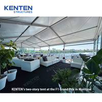 Tente VIP KENTEN Canada Project F1 Grand Prix pour événements sportifs, Paddock VIP, Lounge VIP, Chalet d'entreprise sur la piste de course