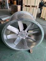Ventilateur axial marin électrique, débit d'air élevé, vitesse du vent élevée, résistant à la corrosion, coque en tôle galvanisée robuste, pales en alliage d'aluminium