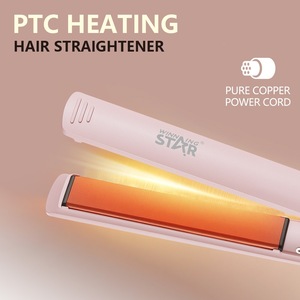 เครื่องหนีบผมวินนิ่งสตาร์ สีชมพู ระบบทำความร้อน PTC ปรับอุณหภูมิได้ทั้งผมเปียกและผมแห้ง - Product Image 4