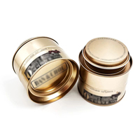 Nouvelle boîte d'emballage ronde en fer blanc écologique pour aliments, idéale pour les noix, les graines et le chocolat – Collection 2025 – Tendance des influenceurs