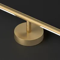 Lámparas de Pared LED Modernas Minimalistas de Latón Macizo, Luz Lineal de Tira Larga, Alto CRI 90, 50000 Horas de Vida Útil, para Sala de Estar, Fondo de TV