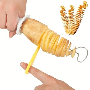 Ensemble de 6 spirales en acier inoxydable, coupe-légumes multifonctionnel, parfait pour faire des spirales de pommes de terre, des carottes, outil de cuisine - Product Image 2