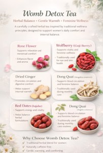 Tisane Détoxifiante Utérine aux Herbes pour le Soutien de la <span class=keywords><strong>Grossesse</strong></span> et le Soulagement des Douleurs Menstruelles – Saveur Naturelle pour la Santé et le Nettoyage Utérin Chaleureux - Product Image 3