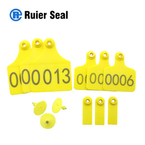 REET013 Farm Equipment Cows Pigs Sheep Yellow <strong>Ear</strong> <strong>Tag</strong> 001-100 Numbers <strong>Cattle</strong> Goat Animal <strong>Ear</strong> <strong>Tag</strong> - Product Image 3