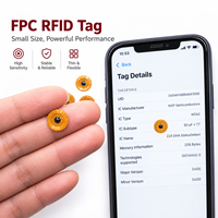 Mini puce micro 13,56 MHz, autocollant RFID NFC passif anti-métal, résistant à l'eau, pour le stockage de données