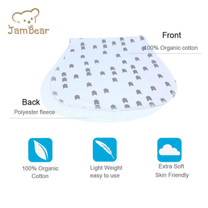 100% di cotone biologico Baby Burp panno Eco-Friendly Burp panni per il bambino sostenibile Burp del bambino - Product Image 4