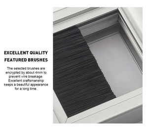 Tavolo da ufficio scrivania copri filo foro quadrato cavo di copertura in alluminio altri mobili ferramenta - Product Image 3