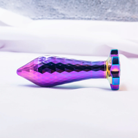 Nouveau Plug Anal en Métal avec Base en Cristal, Jouet de Masturbation Adulte pour le Bien-être Sexuel, Massage Anal, Dilatation et Stimulation