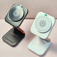 Vente flash : Chargeur sans fil magnétique 3-en-1 15W, support de charge pliable, station de bureau pour montre connectée, écouteurs, iPhone, smartphone