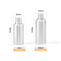 Bouteille en aluminium de couleur mate, format voyage, pour shampoing, gel douche, savon liquide et autres produits liquides