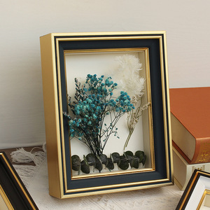 <span class=keywords><strong>3D</strong></span> bóng hộp gỗ khung với thủy tinh trong suốt hoa hiển thị hình ảnh 2cm sâu khung kỷ niệm đám cưới hộp - Product Image 6