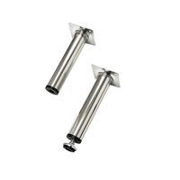 Pieds de meubles réglables en métal de 30 mm - Pieds de support de nivellement pour canapé, armoire, meuble TV et table de chevet