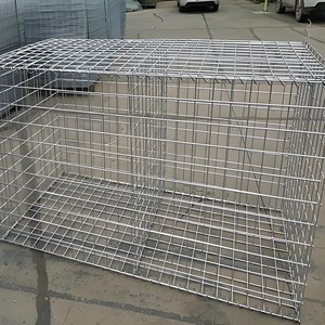 Caissons de gabions carrés soudés décoratifs modernes <span class=keywords><strong>pour</strong></span> jardin, en treillis métallique revêtu, remplis de pierres, <span class=keywords><strong>pour</strong></span> murs de soutènement et aménagement paysager - Product Image 2