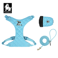 TrueloveWholesale Accessoires pour animaux de compagnie en tissu naturel bio, harnais anti-traction léger de luxe, laisse et sac à déjections pour chien et chat, en gros