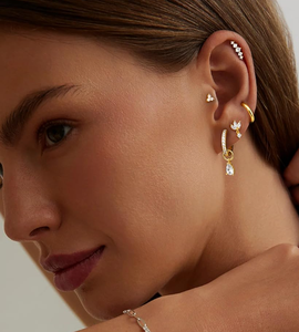 10 Piezas de Piercings Labret sin Rosca, Piercings de Acero Inoxidable con Circonita Cúbica, Anillos de Labio, Piercings de Nariz con Parte Trasera Plana, Joyería para Piercing de Tragus y Hélix - Product Image 6