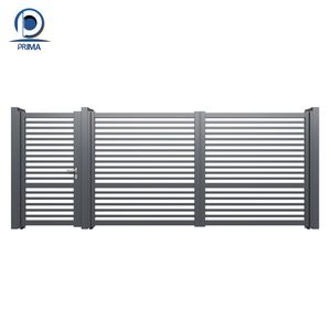 Prima personnalisé poudre enduit entrée <span class=keywords><strong>acier</strong></span> aluminium clôture treillis porte allée coulissante porte en métal pour Villa cour jardin - Product Image 2