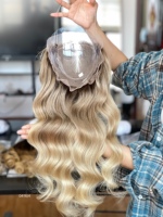 Mini perruque en cheveux humains SHY, cheveux vierges, couverture fine des cheveux, dentelle frontale, lisses et soyeux, OEM ODM