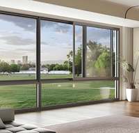 Ventana Corredera Ultra Estrecha de 6 Vías Serie 160, Moderna, Exterior de Aleación de Aluminio con Rotura de Puente Térmico, Insonorizada, con Certificación Energy Star