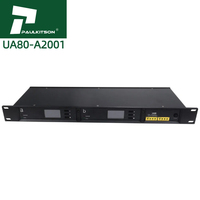 Paulkitson UA80-A2001 Mikrofon Nirkabel UHF RF Penguat Sinyal Distributor Amplifier Antena 450-1000MHZ Peralatan Audio Panggung