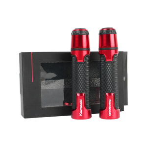 Empuñadura de Manillar de Motocicleta Personalizada con Logotipo, Empuñadura de Manillar de Carreras <span class=keywords><strong>Modificada</strong></span> para <span class=keywords><strong>Kawasaki</strong></span> NINJA250 <span class=keywords><strong>300</strong></span> 400 Z250 SL Z300 Z400 - Product Image 1