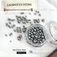 Perles et zircons de style rétro « Old Money » Paso Sico pour nail art – Tailles assorties, perles tridimensionnelles, finition or antique haute brillance