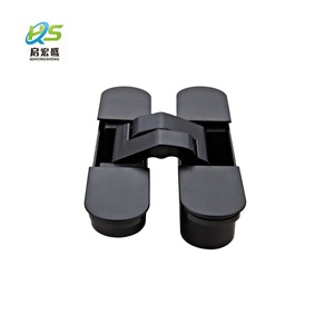 23x115mm Zinc 180 Degree Concealed Hinge Oem&odm Black 3d Adjustable 40kg Silent Door for Wooden Bld-g115 180 Degree Opening - Product Image 6