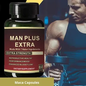 Suplementos Orgánicos, Cápsulas de Raíz de Maca Negra Extra Grande PLUS, Suplemento Dietético, Cápsulas para Mejorar la Potencia Masculina - Product Image 3